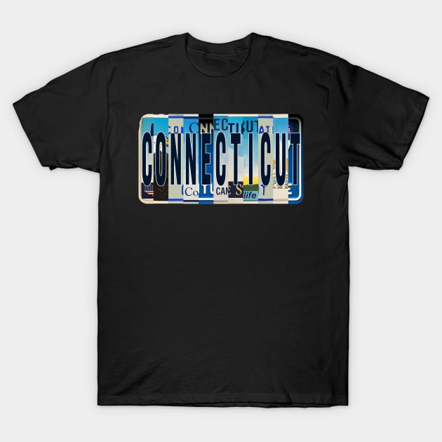 Connecticut License Plates T-Shirt by stermitkermit